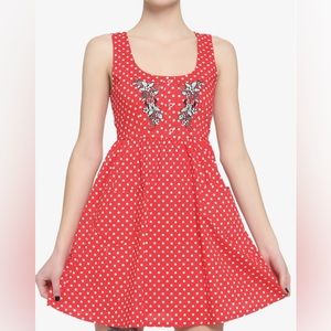 HerUniverse Minnie Mouse Polka Dot Babydoll Dress